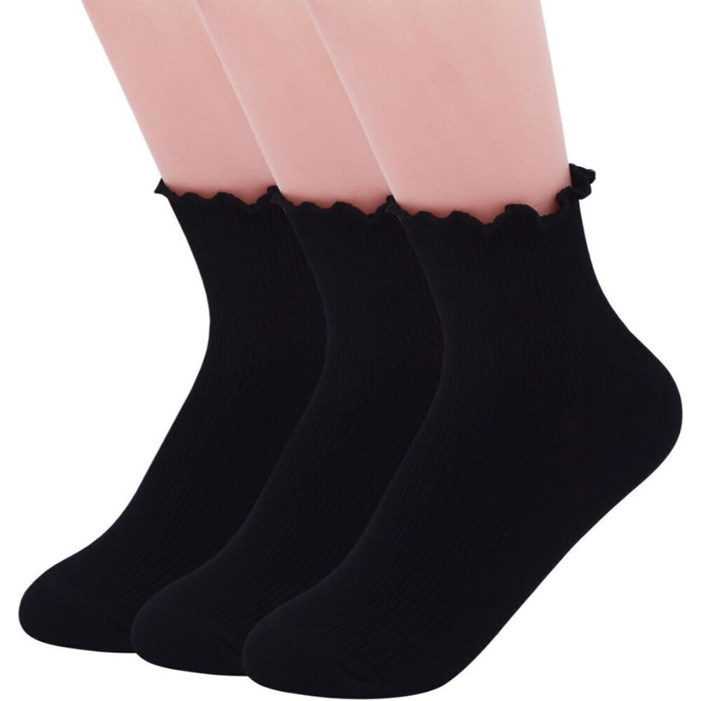 Women Socks Cotton Spandex Ankle Socks Pack 3 Pairs Breathable Lightweight